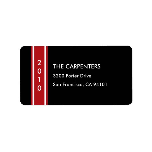 Chique vakantiegang Holiday Address Label (Voorkant)