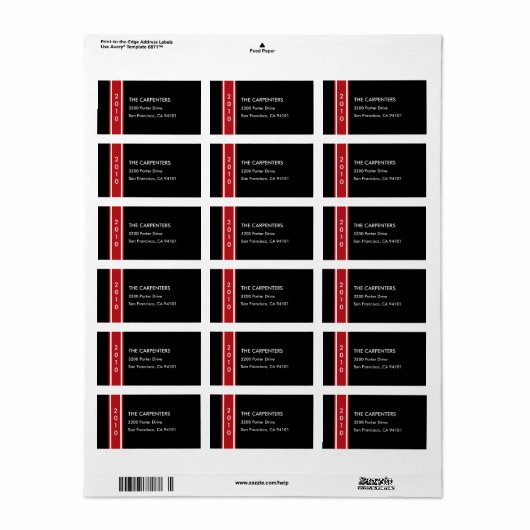 Chique vakantiegang Holiday Address Label (Full Sheet)