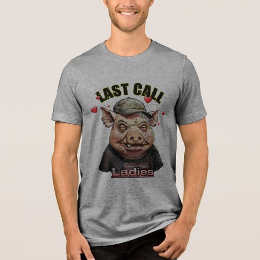 Chique Varkens Afpikkers Tri-Blend Shirt (Voorkant)