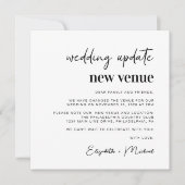 Chique verandering van plannen Nieuwe locatie brui Aankondiging (Voorkant)