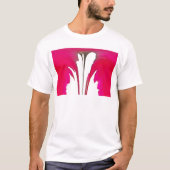 Chique verbazingwekkende Rode rozenblaadjes onder T-shirt (Voorkant)