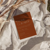 Chique Verbrand Oranje Gouden QR Code Oud Geld Bru Kaart