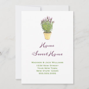 Chique verhuisadvertenties   Thuis Sweet Home Aankondiging