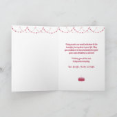 Chique verjaardagskaart voor meisjes met springen kaart (Binnen)