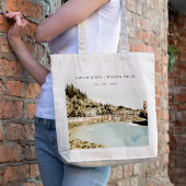 Chique Verona Adige River Italië Waterverf Bruilof Tote Bag