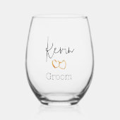 Chique Verzorging Wijnglas Zonder Voet (Voorkant)