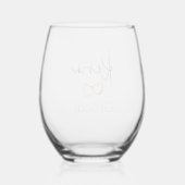 Chique Verzorging Wijnglas Zonder Voet (Achterkant)