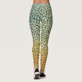 Chique vet kubisme stijl leggings (Achterkant)