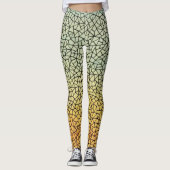 Chique vet kubisme stijl leggings (Voorkant)