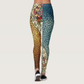Chique vet kubisme stijl leggings (Achterkant)
