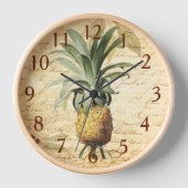 Chique Vintage Franse Calligrafie Ananas Kunst Gro (Voorkant)
