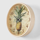 Chique Vintage Franse Calligrafie Ananas Kunst Gro (Hoek)