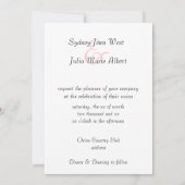 Chique, Vintage, Paris, bruiloft uitnodiging (Achterkant)