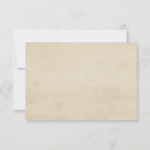 Chique vintage trouwkaart bedankkaartjes bedankkaart (Achterkant)