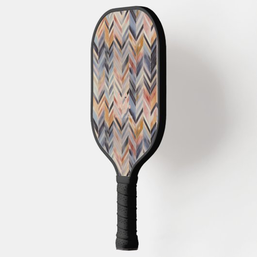 Chique visgraat Chevron Patroon Monogram Pickleball Paddle (Links)