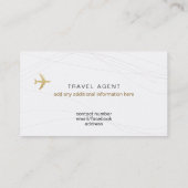 Chique visitekaartje voor een reisagent (Achterkant)