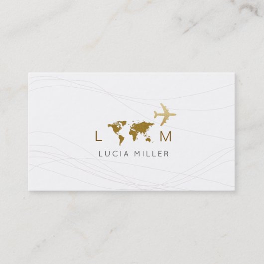 Chique visitekaartje voor een reisagent (Voorkant)