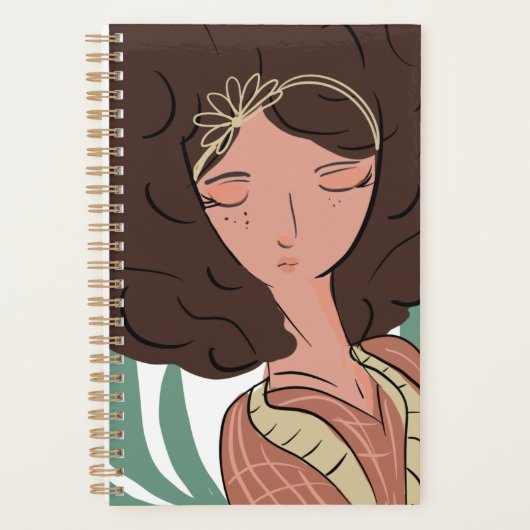 Chique vrouw plantenliefhebber blogger planner (Voorkant)