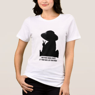 Chique Vrouw Silhouet Tri-Blend Shirt