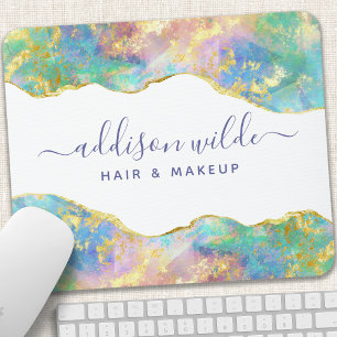 Chique Vuur Opal Regenboog Edelsteen Muis Mat Muismat