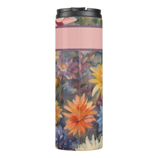 Chique Waterverf Afstuderen Cadeaus voor kleindoch Thermosbeker (Achterkant)