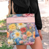 Chique Waterverf Afstuderen Cadeaus voor kleindoch Tote Bag