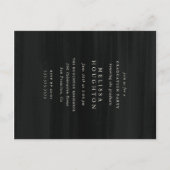 Chique Waterverf Bloemen Foto Afstudeerfeest Uitnodiging Briefkaart (Achterkant)