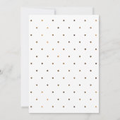 Chique Waterverf Bloemen met Faux Gold Stippen Bru Kaart (Achterkant)