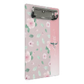 Chique waterverf bloemen monogram mini klembord (Schuin)