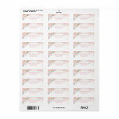 Chique Waterverf Bloemen Sneeuwvlokken Etiket (Full Sheet)
