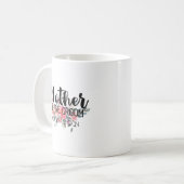 Chique Waterverf Bloemenbruiloft Moeder van de bru Koffiemok (Voorkant links)