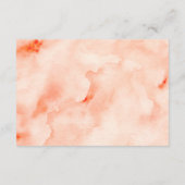 Chique Waterverf bloemenontvangst Informatiekaartje (Achterkant)