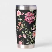 Chique waterverf bloemenscript Naam Persoonlijk Geïsoleerde Drinkbeker (Achterkant)