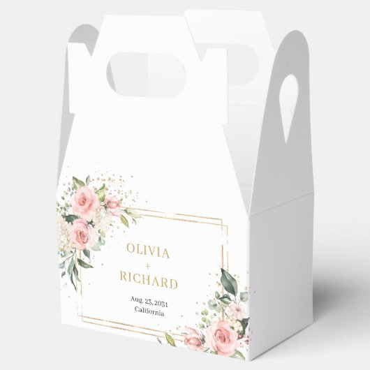Chique waterverf blozen Bruiloft gunst doos Bedankdoosjes (Geopend)