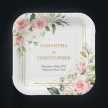 Chique waterverf blozen eucalyptus goud papieren bordje<br><div class="desc">Hoe mooi zijn deze chique waterverf bloesems eucalyptus goud Papier Borden! Ze brengen een vleugje elegantie en sophisticatie naar elk evenement of bijeenkomst. De delicate waterverf bloesems, gecombineerd met de frisse eucalyptus en gouden tinten, creëer een charmante esthetiek die zeker indruk zal maken op uw gasten. Ideaal voor het toevoegen...</div>