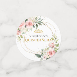 Chique waterverf blozen groen 15e verjaardag confetti