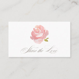Chique Waterverf Blush Roze Roos Verwijzing