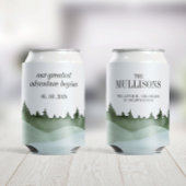 Chique Waterverf Bos Landschap Berg Bruiloft Blikjeskoeler