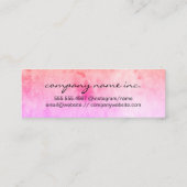 Chique Waterverf Cursief Handgeschreven Mini Visitekaartje (Achterkant)