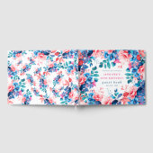 Chique Waterverf Floral 60e Verjaardag Gastenboek (Volledig)