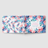 Chique Waterverf Floral 70e Verjaardag Gastenboek (Volledig)