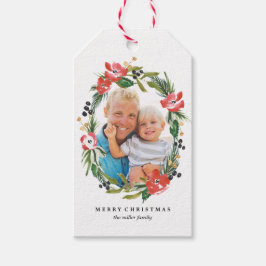 Chique Waterverf Floral Ovaal Foto Vakantie Gift L Cadeaulabel