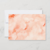 Chique Waterverf Floral QR Code RSVP Kaartje (Achterkant)