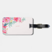 Chique Waterverf Flowers, Motivatie bericht Bagagelabel (Achterkant horizontaal)