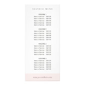 Chique Waterverf Franse Macarons Bakkerij Menu (Voorkant)