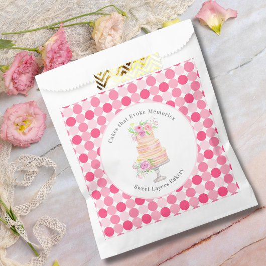 Chique Waterverf gelaagde taart met Rozen bakkerij Bedankzakje