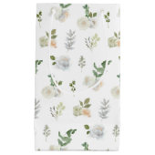 Chique Waterverf Groen en Witte Bloemen Bloemen Bl Klein Cadeauzakje (Voorkant)