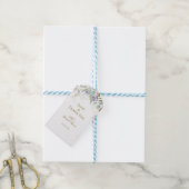 Chique Waterverf Groene Bruiloft Bruids Bruiloftsf Cadeaulabel (Met Touw)