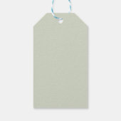Chique Waterverf Groene Bruiloft Bruids Bruiloftsf Cadeaulabel (Achterkant)