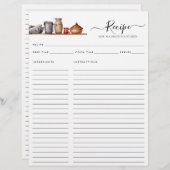 Chique Waterverf Keukenplank Potten Gebruiksmiddel (Voorkant / Achterkant)